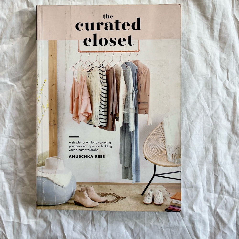 Anuschka Rees TheCurated Closet Book - Pink and Cream Cover Coffee Table Book